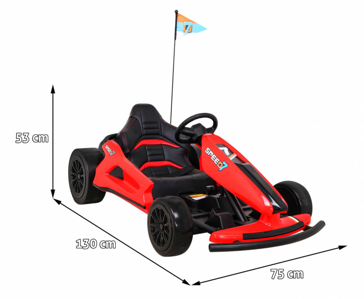 Kart Electric Drift King 24V Rosu | Autokids - imagine 2