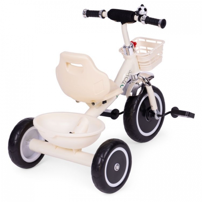 Tricicleta Ecotoys WQL-1999 Bej | Sigurță pentru Copii - imagine 5