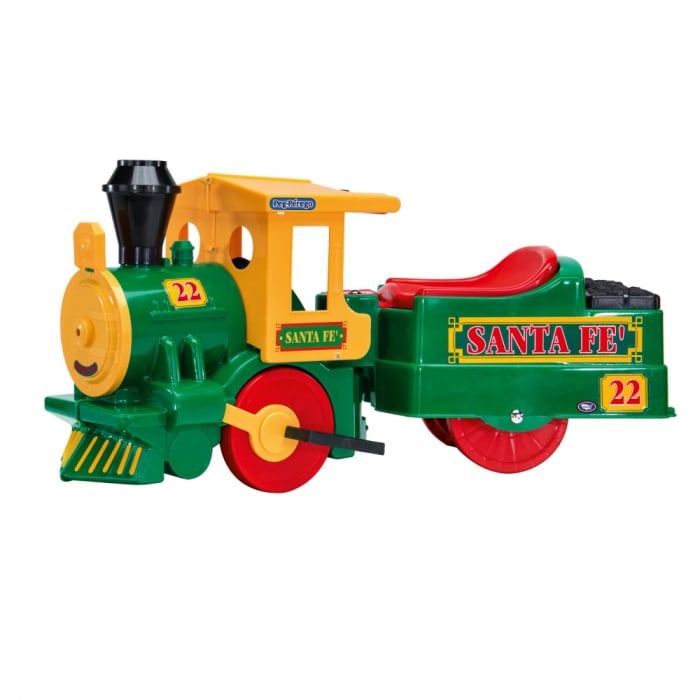 Trenulet Electric Peg Perego Santa Fe, 6V, Verde