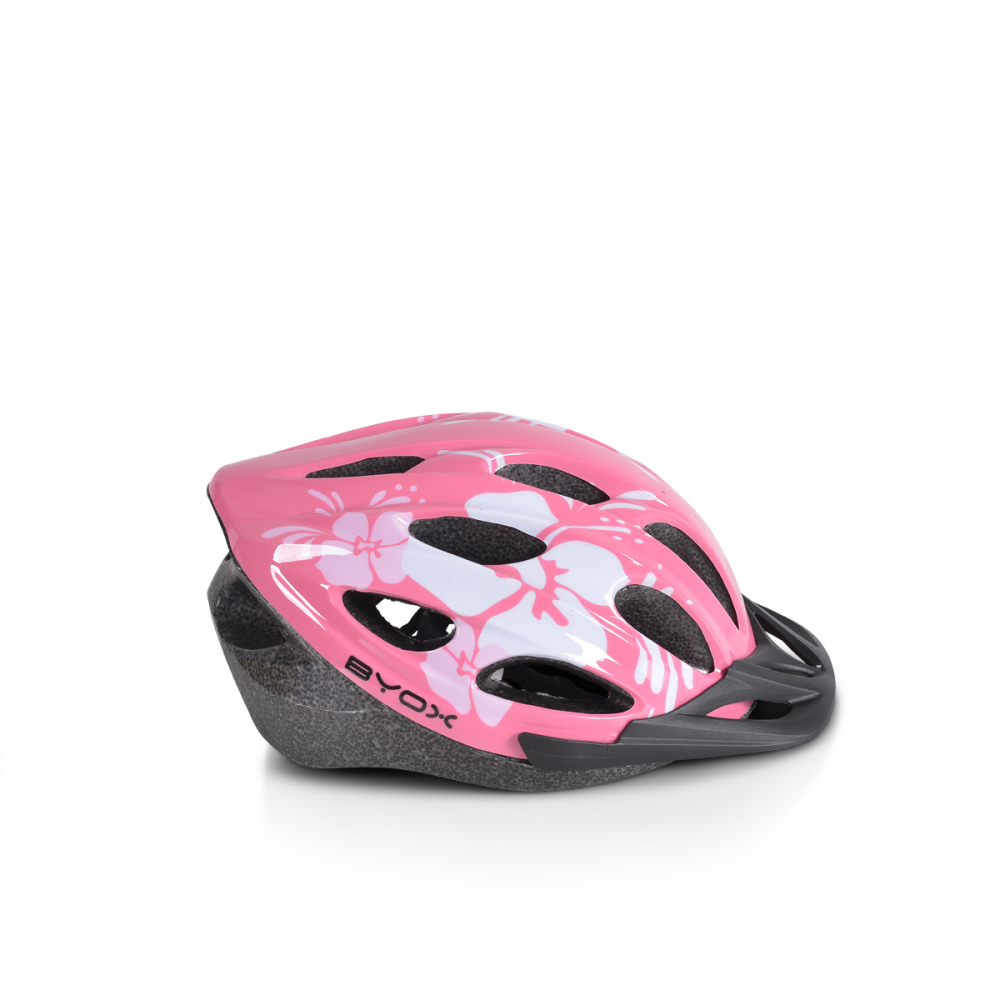Casca Copii Byox Y02 Pink M cu LED si Vizor