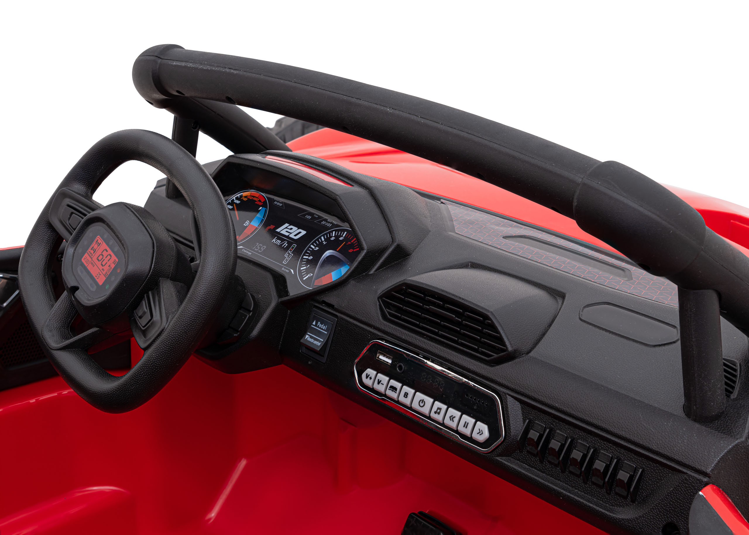 UTV Electric 2 Copii 24V Racing Rosu | Utv-buggy 4x4 - imagine 7