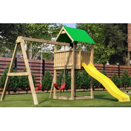 Complex de Joaca Fungoo Funny 2 cu Tobogan si Leagane - imagine 4