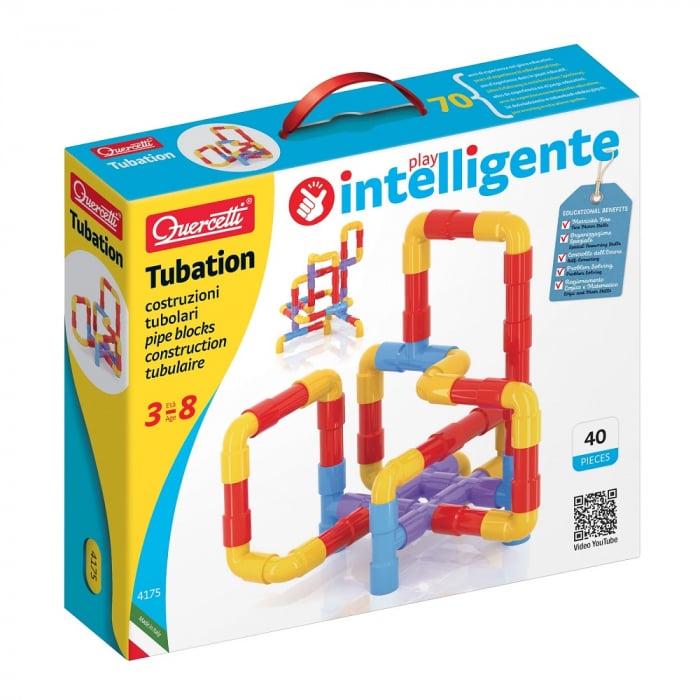 Quercetti Tubation - Jucărie Construcții Tuburi Colorate