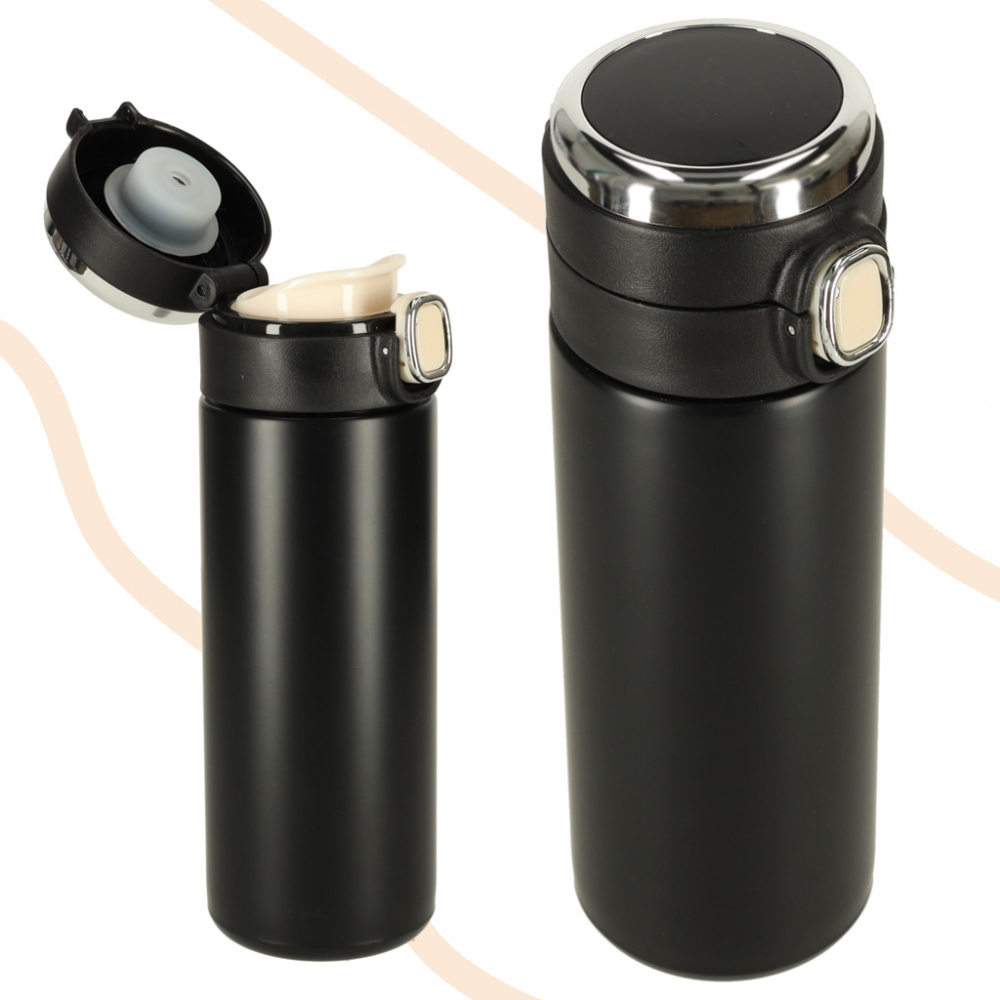 Cana termos smart LED 420ml Black Ikonka - imagine 5