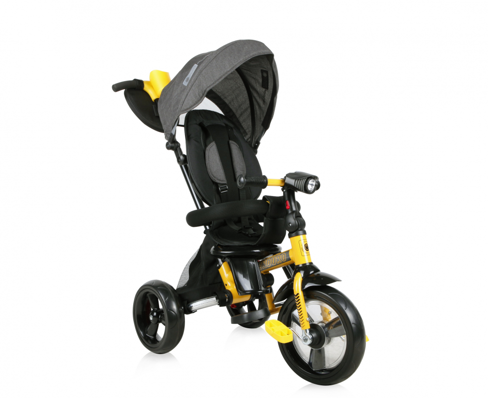 Tricicleta Lorelli Enduro 4 in 1, Galben-Negru - imagine 4