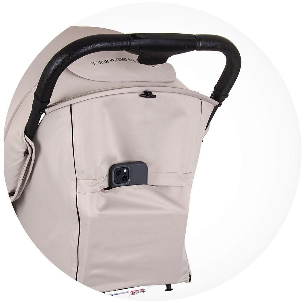Carucior Sport Chipolino Bijou, Cadrul Aluminiu, Macadamia - imagine 8