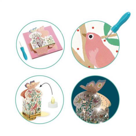 Set DIY Djeco Felinare Lumina de Veghe - imagine 2