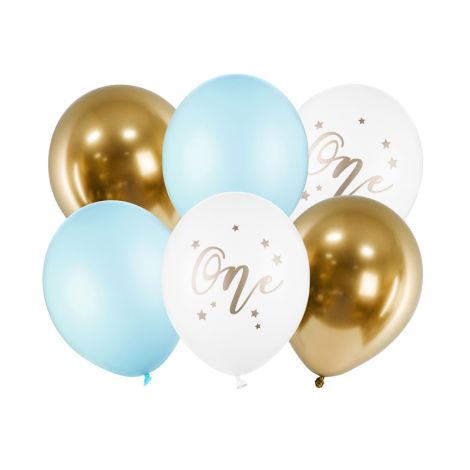 Party Deco Baloane Albastre 30cm Set 6