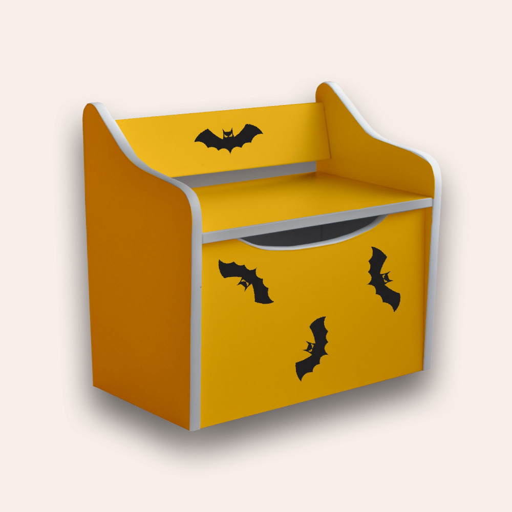 Bancută Batman Galben cu Depozitare | Cameramagica