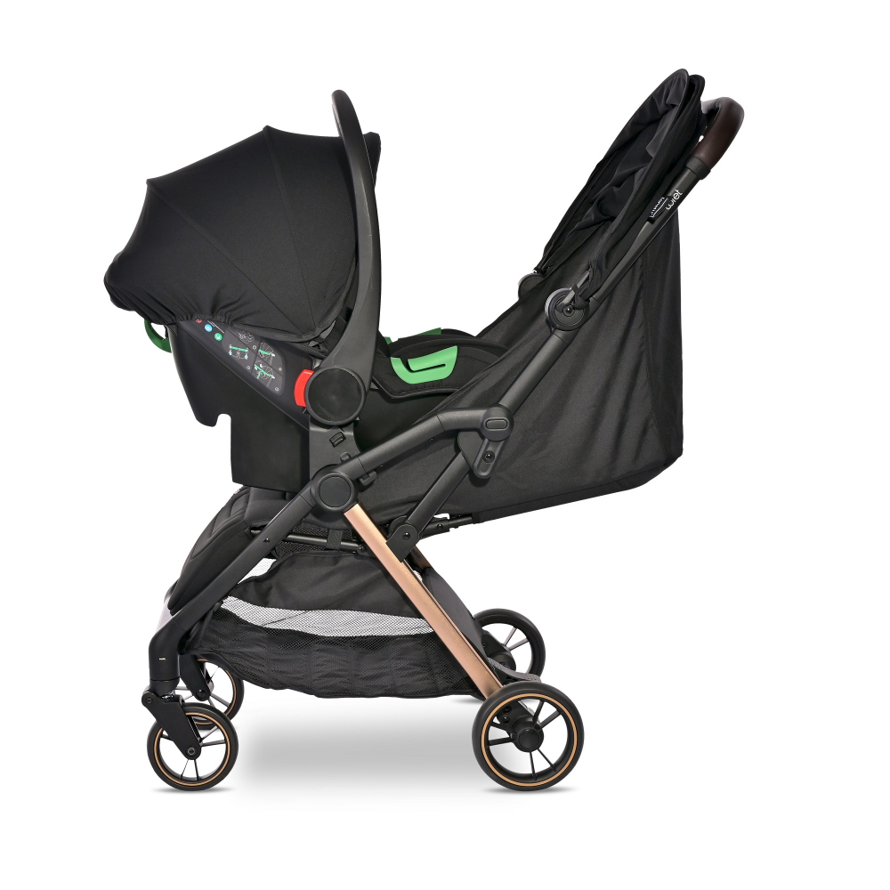 Carucior 2in1 Lorelli Loret Autofold, Negru - imagine 3