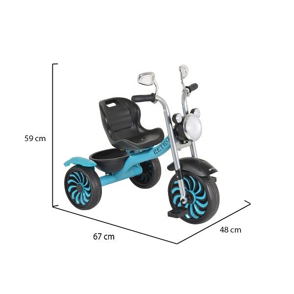Byox Tricicleta Retro Blue 3-25kg - imagine 4