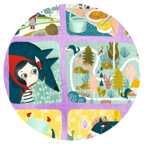 Puzzle Djeco Scufita Rosie - Creează Povesti - imagine 3