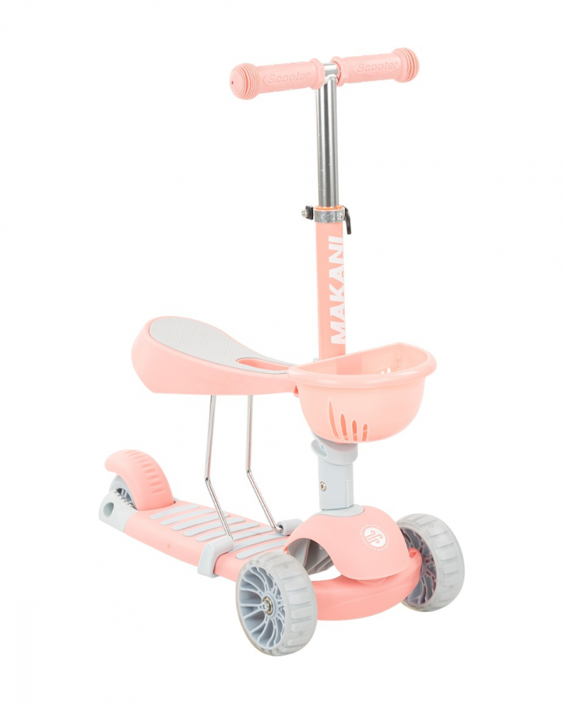 Trotineta KikkaBoo BonBon 4in1 Candy Pink, Roz - imagine 3