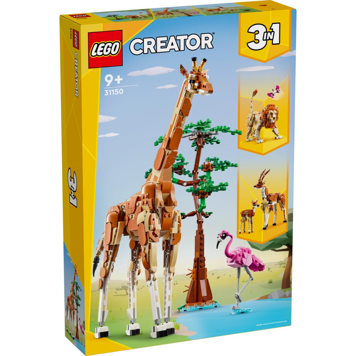 LEGO Creator 31150 Animale Safari, 3 in 1
