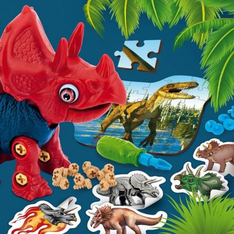 Set STEM Triceratops Lisciani | Jucarie Constructie - imagine 2