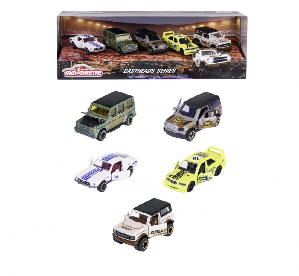 Set 5 Masini Majorette CastHeads 1:64 Simba