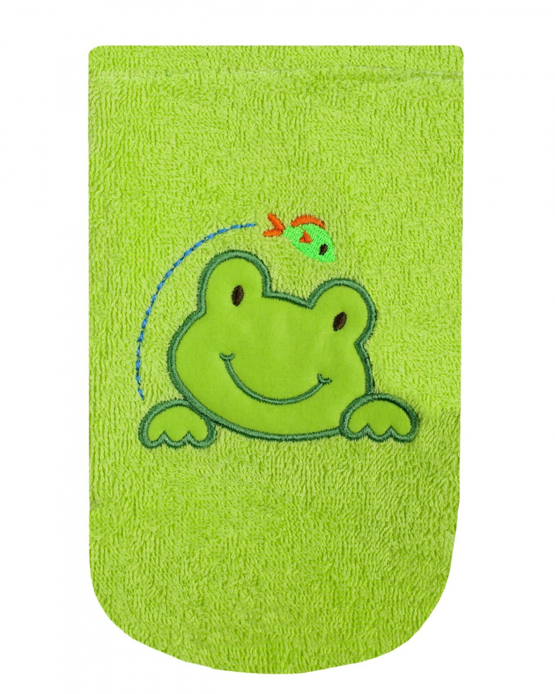 Manușă Baită Broderie Green Frog | Duetbaby