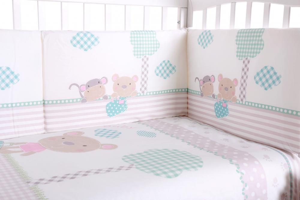 Lenjerie Patut KikkaBoo Fantasia, 3 Piese, Bumbac - imagine 3