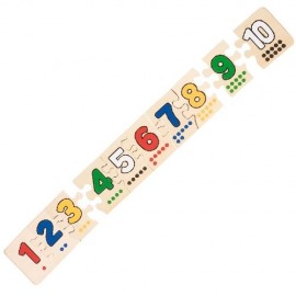 Puzzle Numere și Puncte Goki | Educațional Lemn