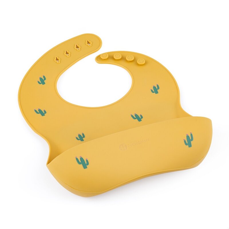 Baveta cu buzunar Cactus Galben | Petite&Mars