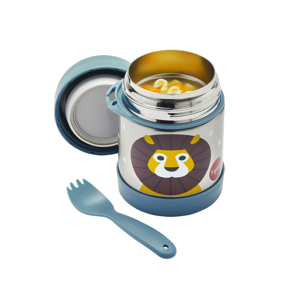 Cutie Alimentara Termos Inox 3 Sprouts Leu - imagine 2