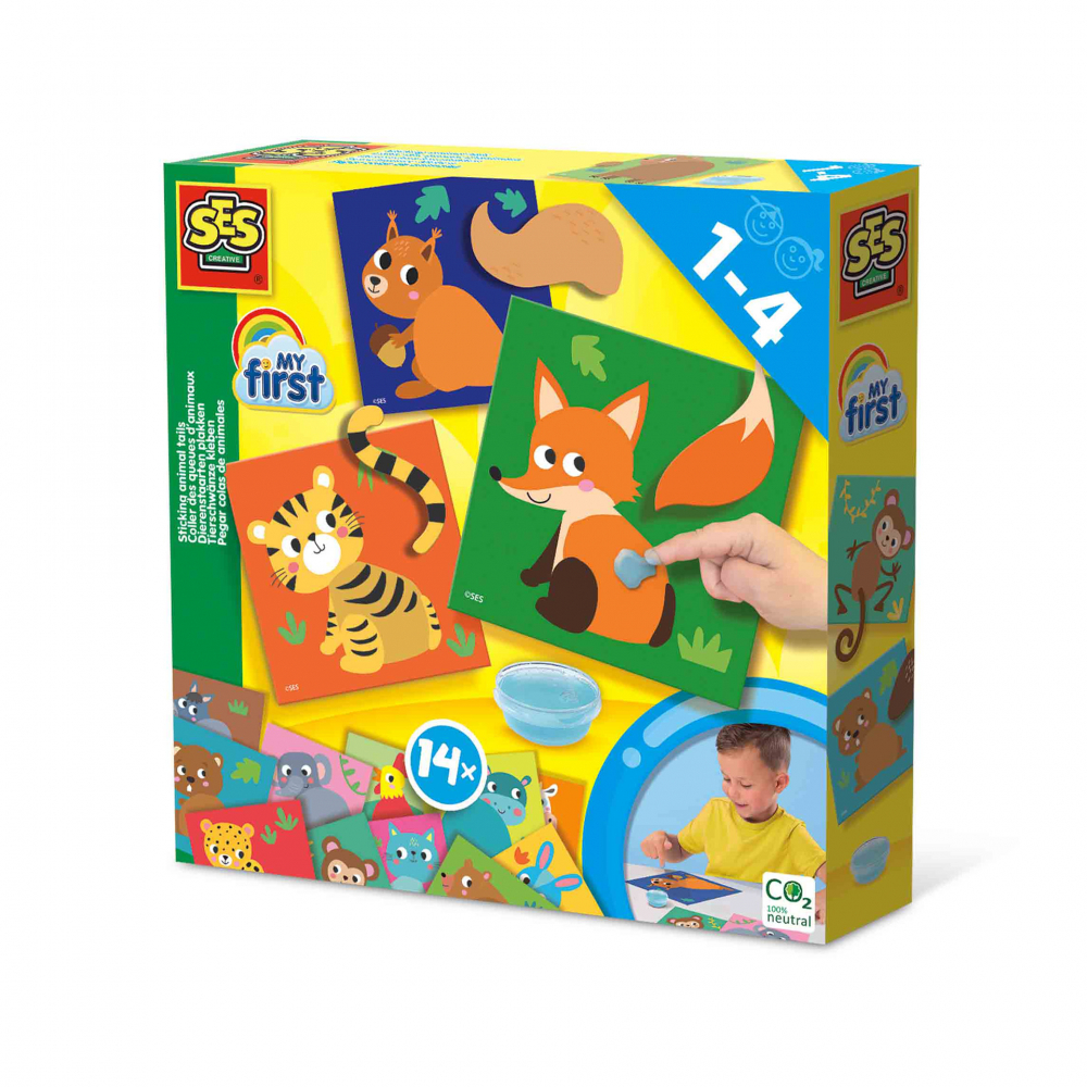 Set lipit cozi animale Ses Creative +1 an
