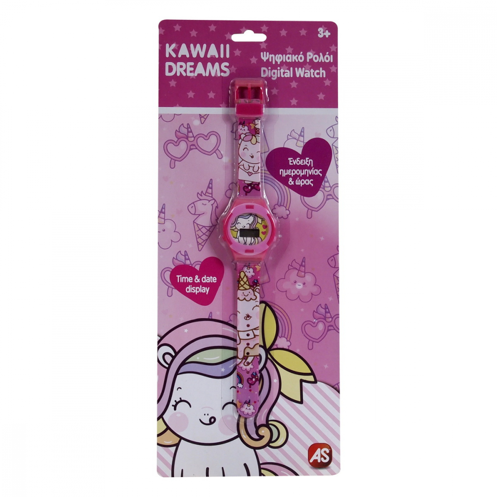 Ceas Digital Roz Kawaii Dreams AS - Accesoriu Perfect Copii