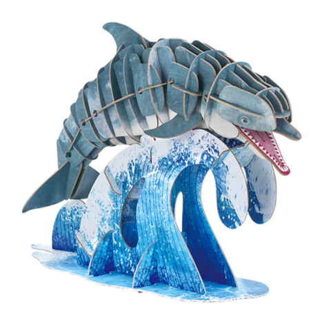 Puzzle 3D ECO Delfin Mieredu | Educativ - imagine 3