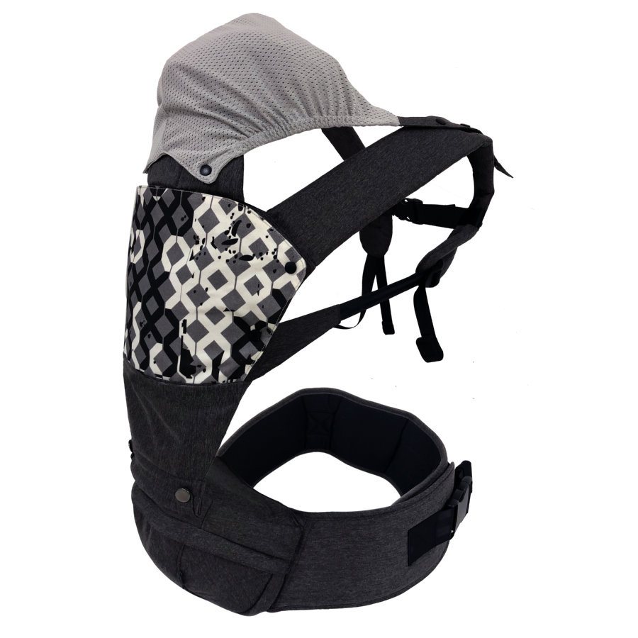 Marsupiu Hipster Fillikid Gri, 0-36 luni