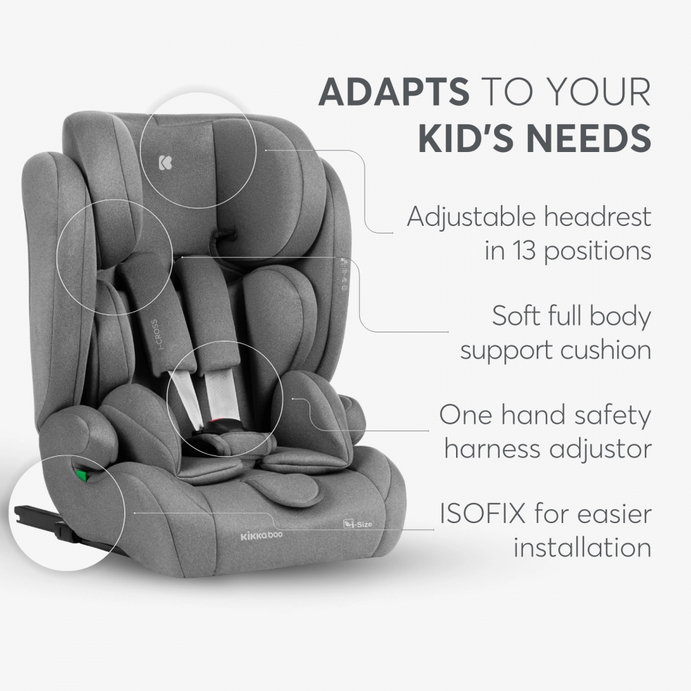 Scaun auto Kikkaboo i-Cross ISOFIX i-SIZE - imagine 2