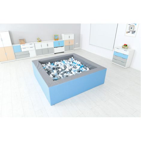 Piscina Bile Moje Bambino Gri-Bleu 2x2m - imagine 5