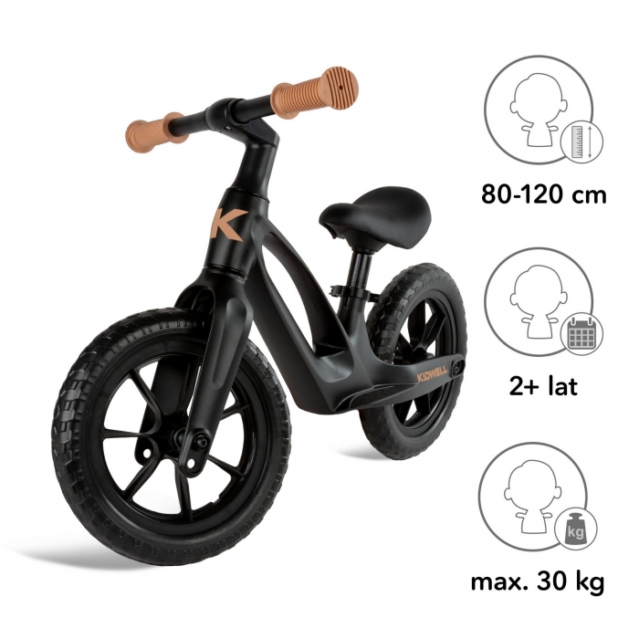 Kidwell Vito Negru - Bicicleta Fara Pedale Magneziu - imagine 5