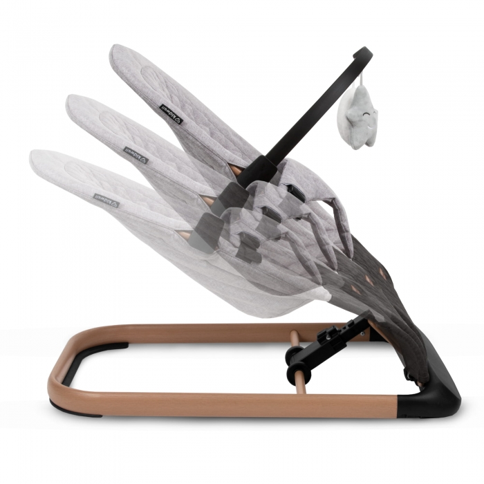 Balansoar Kidwell Laro Wooden Grey, Confort și Siguranță - imagine 4
