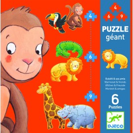 Puzzle Djeco Animale Sălbatice 3+ Ani