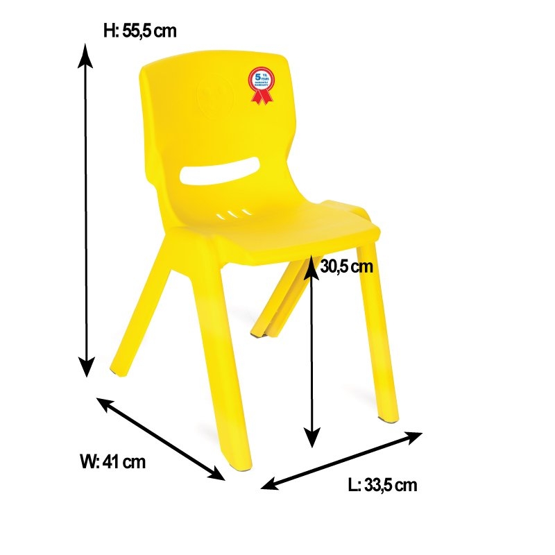 Scaunel Pilsan Happy Chair Galben 100kg