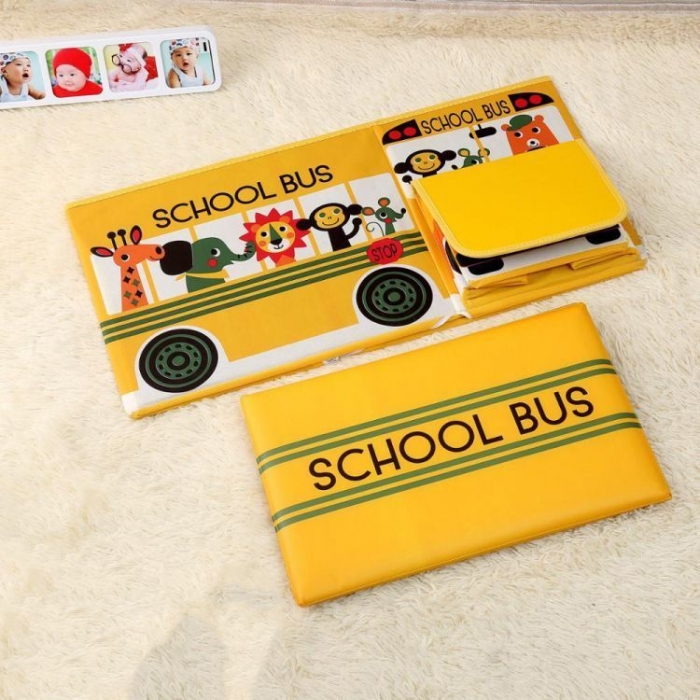 Cos Depozitare Jucării Autobuz Ecotoys - imagine 2