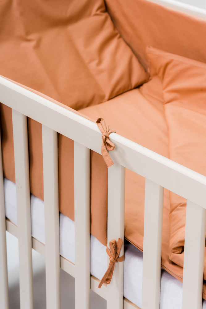 Set Lenjerie Patut 6 Piese E-kids Bumbac Brown