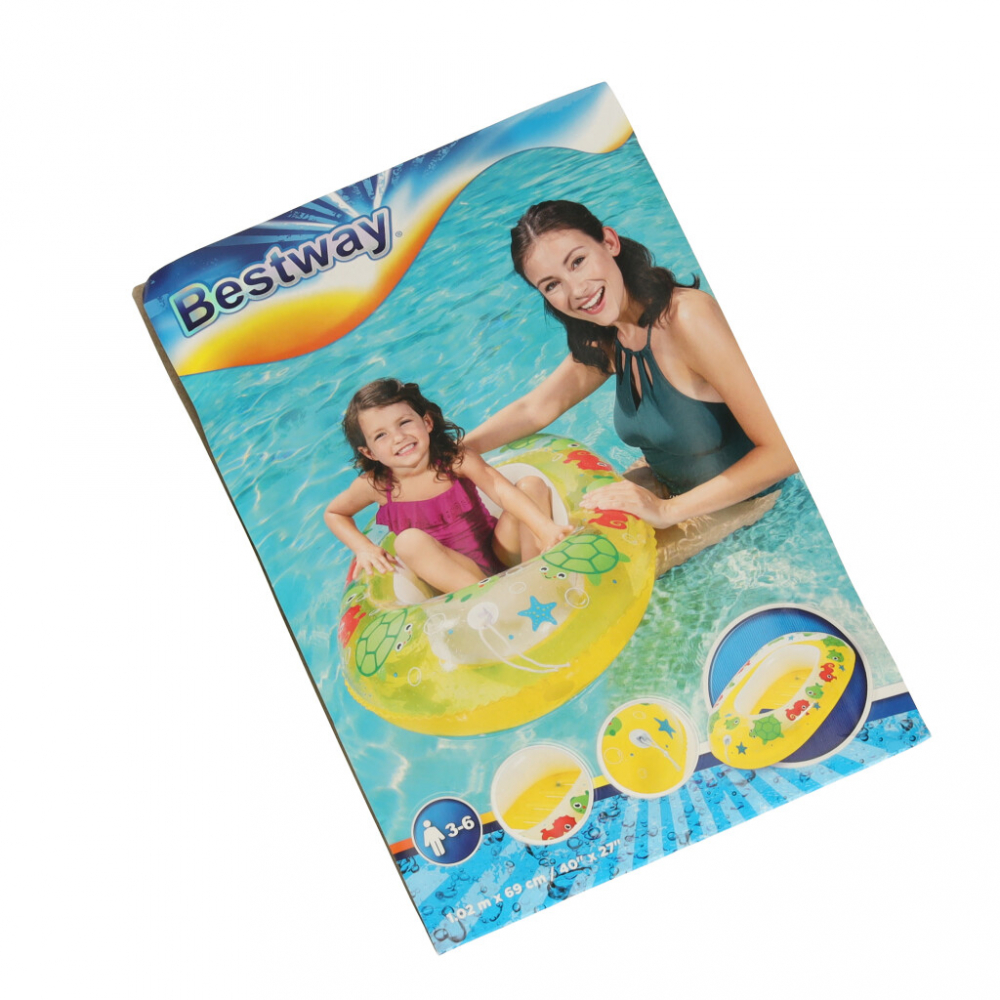 Barcă Gonflabilă Copii 102x69cm Galbenă Bestway - imagine 6
