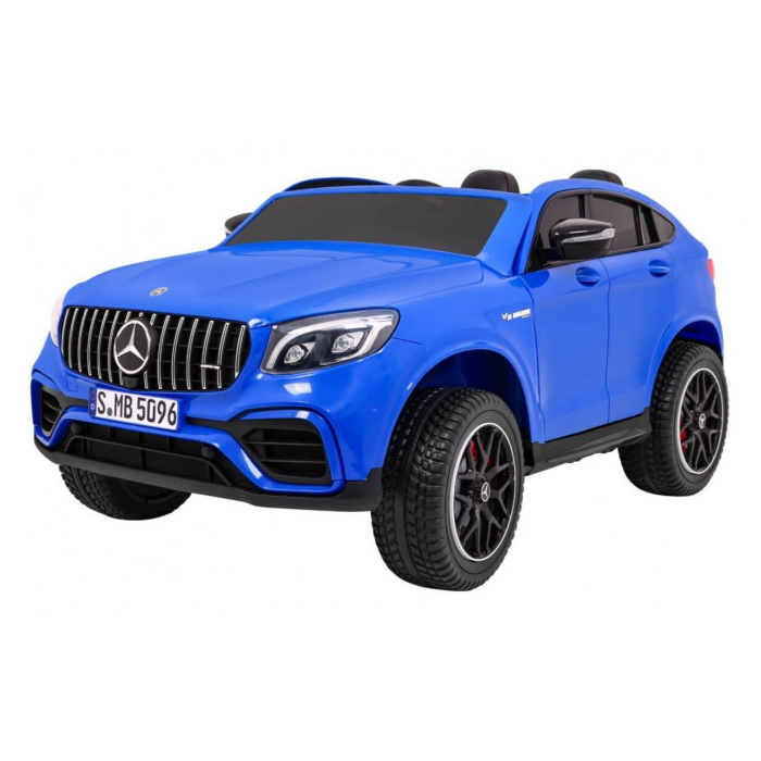 Masinuta electrica pentru copii cu 2 locuri Mercedes AMG GLC 63s 4x4 cu ecran LCD (XMX608) Albastru - Autokids.ro