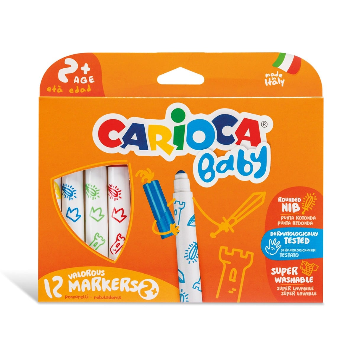 Set 12 carioci Baby Valorous, lavabile