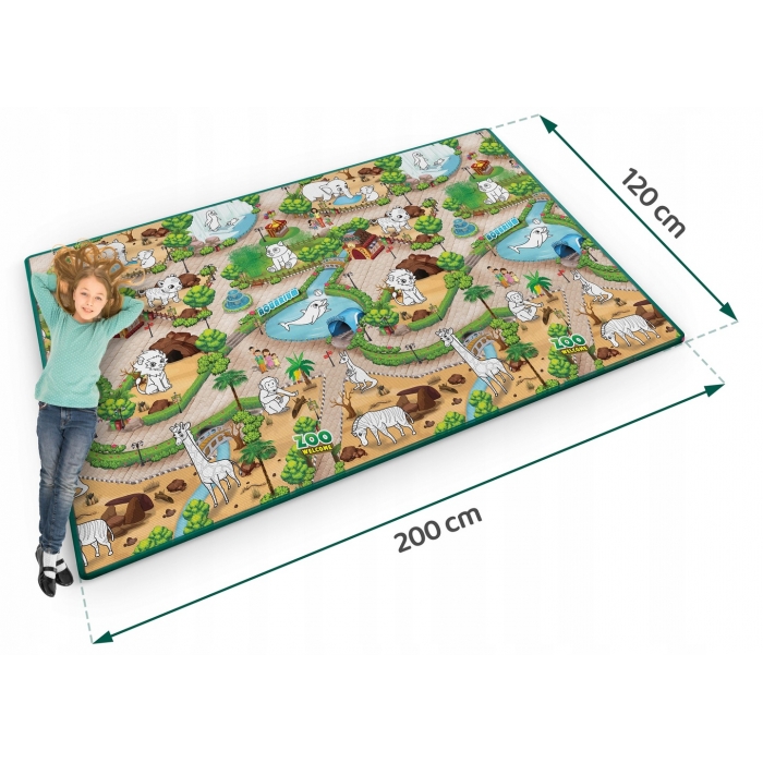 Saltea Joacă XXL Ricokids Zoo 200x120 - imagine 8