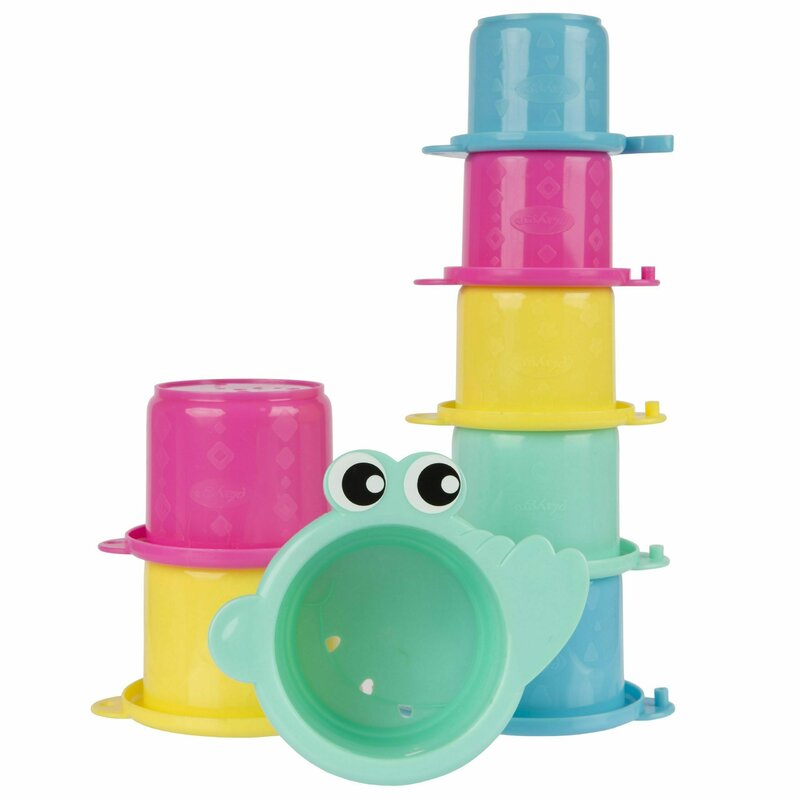 Jucărie de baie Playgro Croc Cups, 8 piese - imagine 7