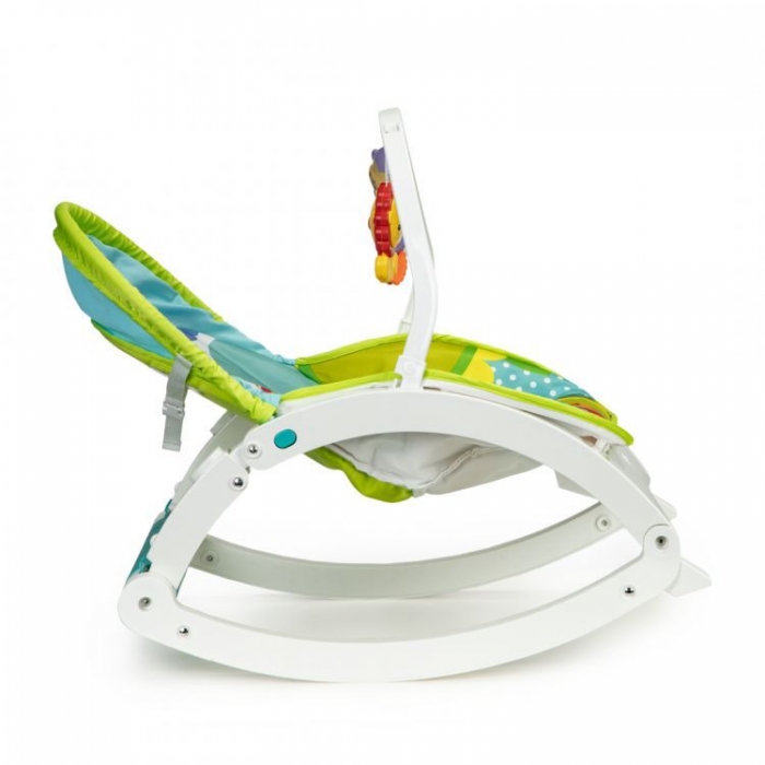 Fotoliu Balansoar 3 in 1 Ecotoys cu Vibrații Jungla - imagine 2