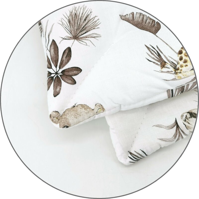Set Lenjerie Patut MimiNu Savanna, Bumbac, 5 Piese - imagine 3