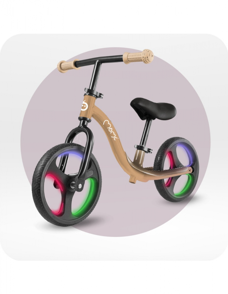 Bicicleta Momi Isoka LED Beige | Echilibru - imagine 5