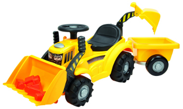 Tractoras Ecoiffier cu Remorcă și Excavator - imagine 4