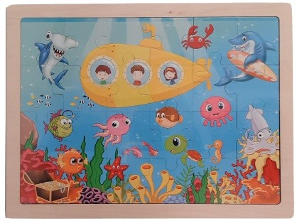 Puzzle Educativ Lemn Submarin Cnx | +3 Ani