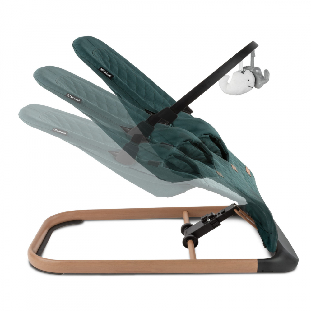 Balansoar Kidwell Verde Pliabil Lemn - imagine 6
