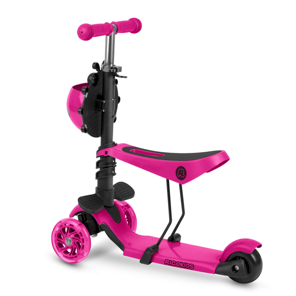 Trotineta 3 in 1 Ricokids Buggy Roz - imagine 10