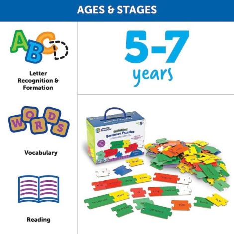 Learning Resources Puzzle Propoziții Engleză - imagine 2